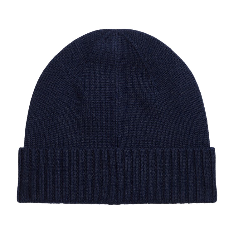 RALPH LAUREN Cappello blu con ricamo bambini