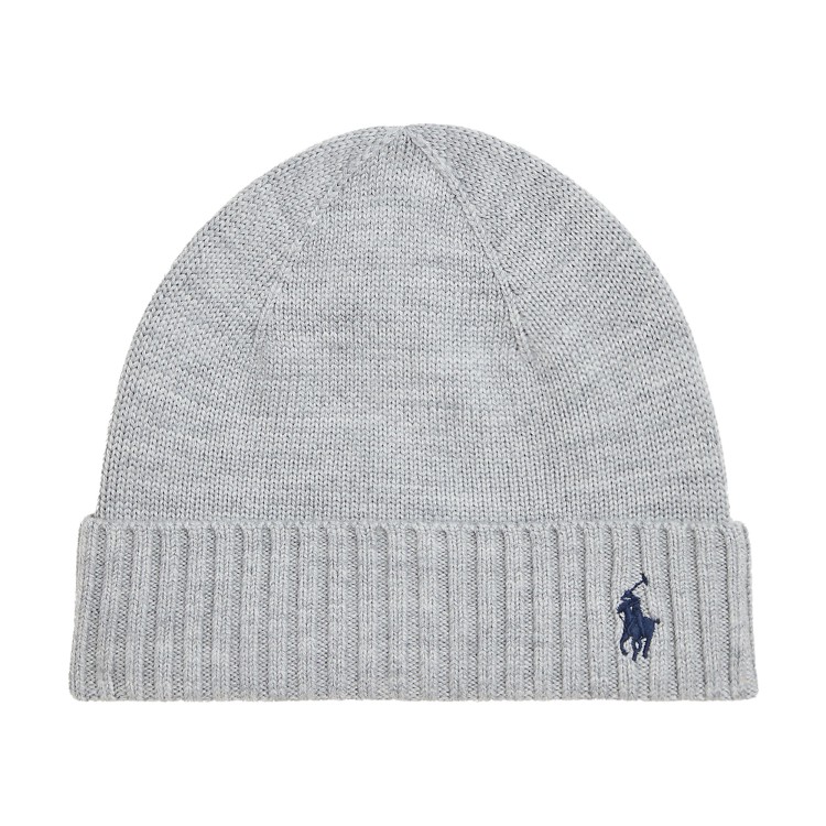 RALPH LAUREN Cappello grigio con ricamo bambini