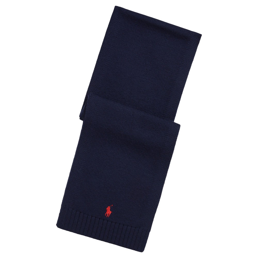 RALPH LAUREN SCARF.NAVY