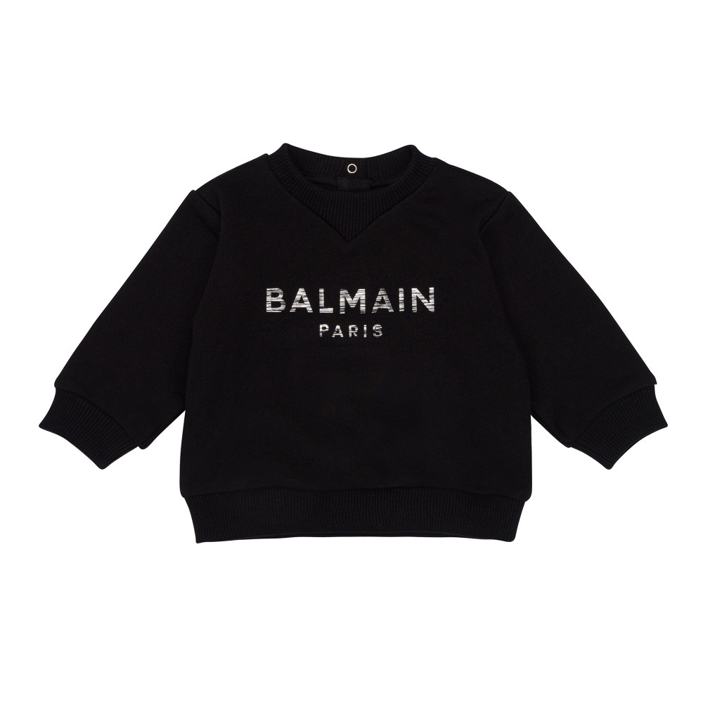 BALMAIN Felpa girocollo...