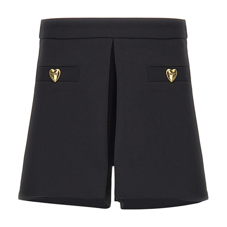 MOSCHINO SHORTS.NERO/BLACK