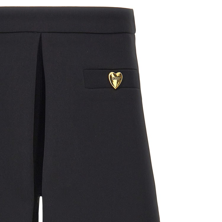 MOSCHINO SHORTS.NERO/BLACK