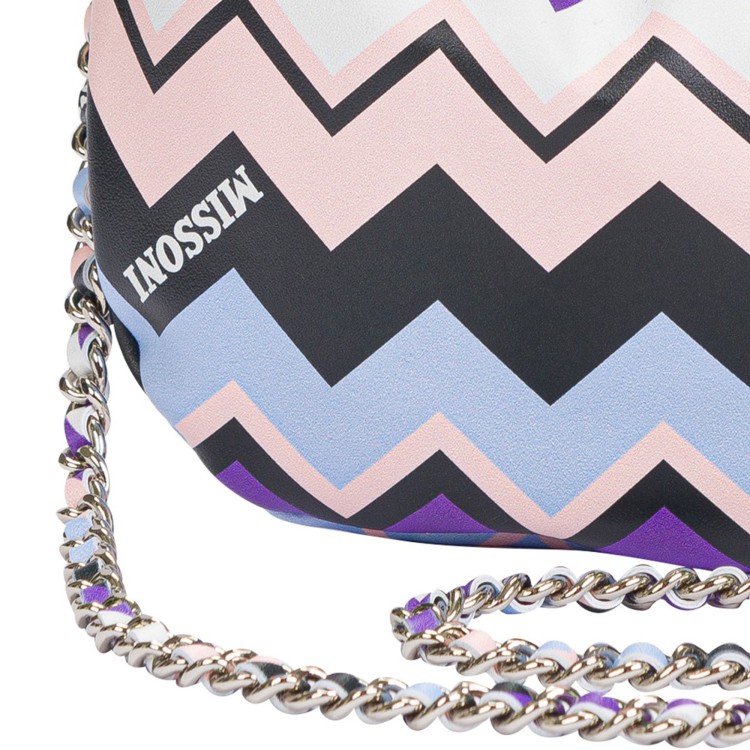 MISSONI Borsa in pelle fantasia ziz zag per bambina