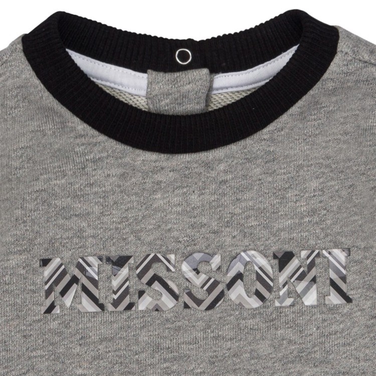 MISSONI SWEATSHIRT.GRIGIO MEDIO MELANGE