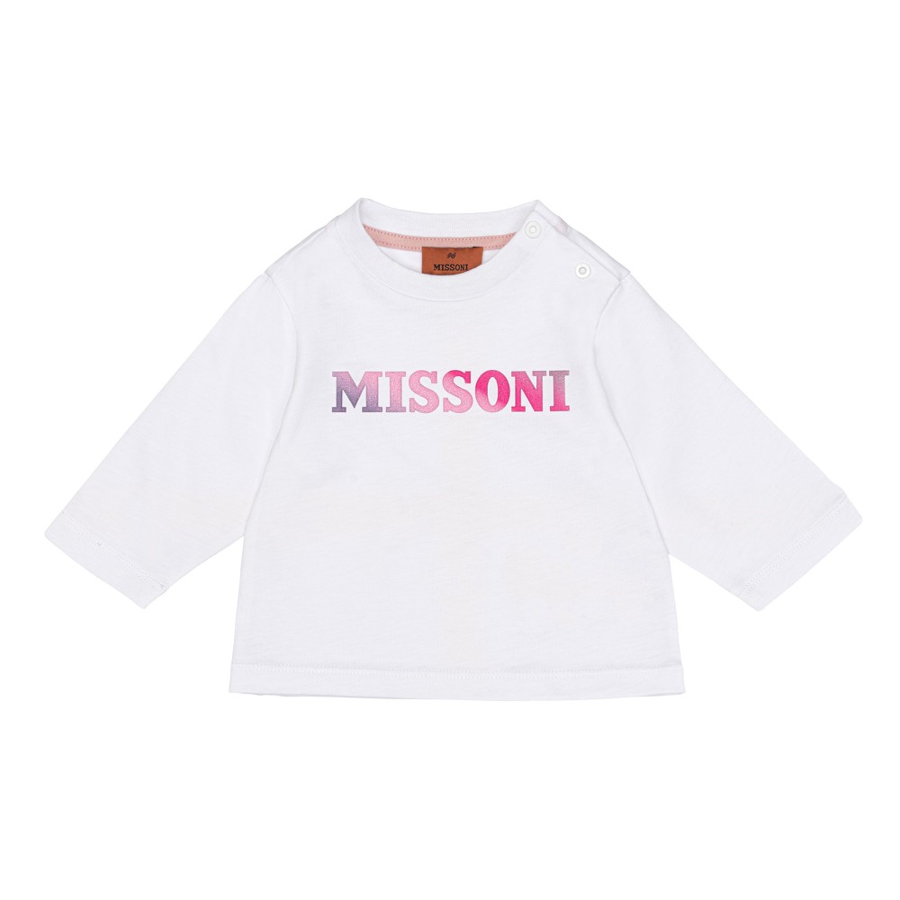 MISSONI T-shirt bianca con...