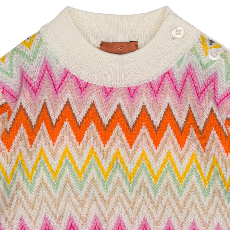 MISSONI Maglione con motivo a zigzag jacquard neonata