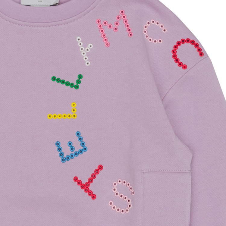 STELLA McCARTNEY SWEATSHIRT.LILAC