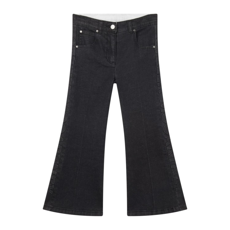 STELLA McCARTNEY Jeans neri svasati bambina