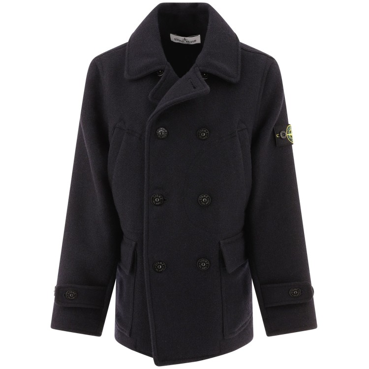 STONE ISLAND Cappotto con applicazione logo