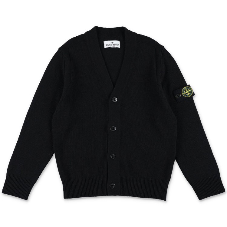 STONE ISLAND Cardigan con applicazione Compass