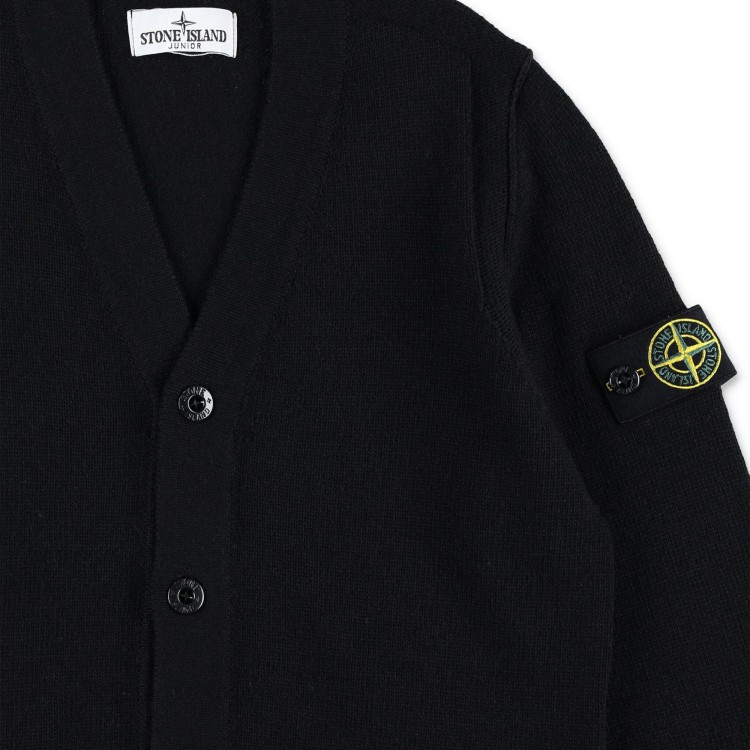 STONE ISLAND Cardigan con applicazione Compass