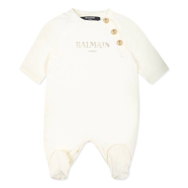 BALMAIN Set neonato con stampa