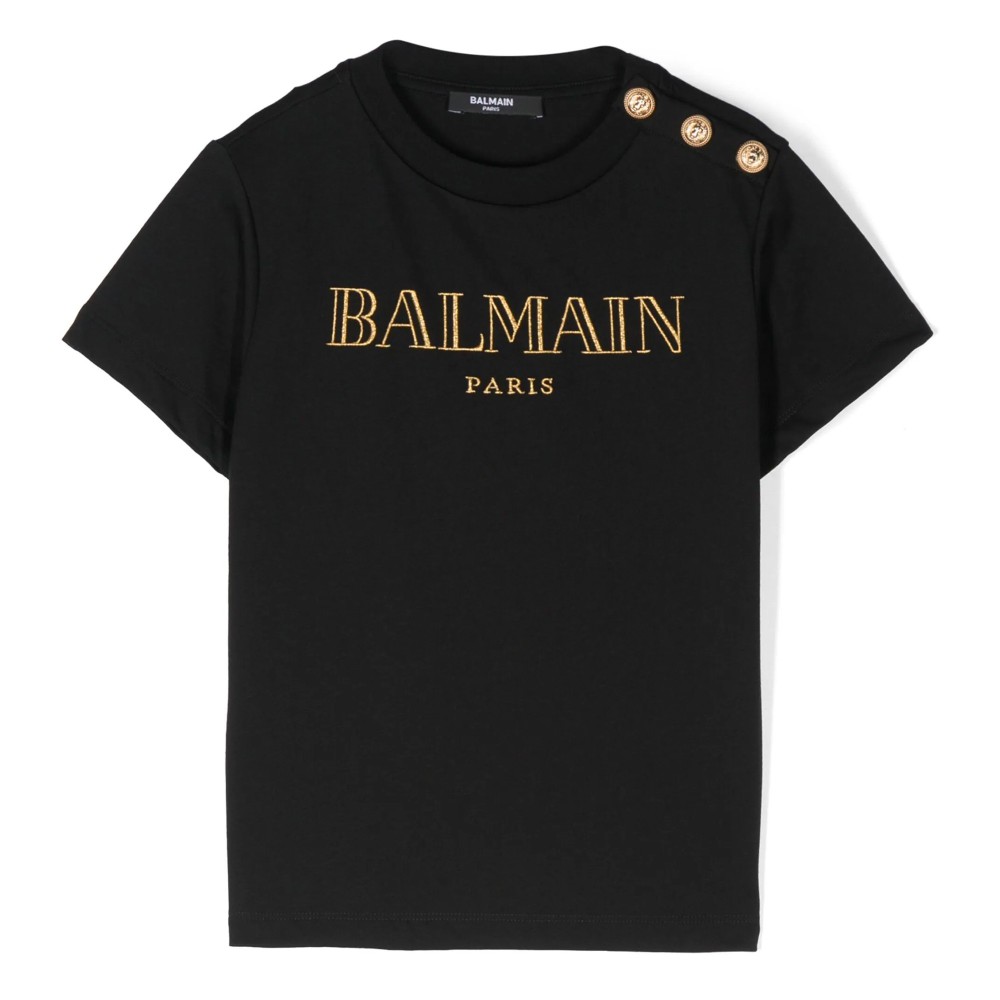 BALMAIN T-shirt con ricamo