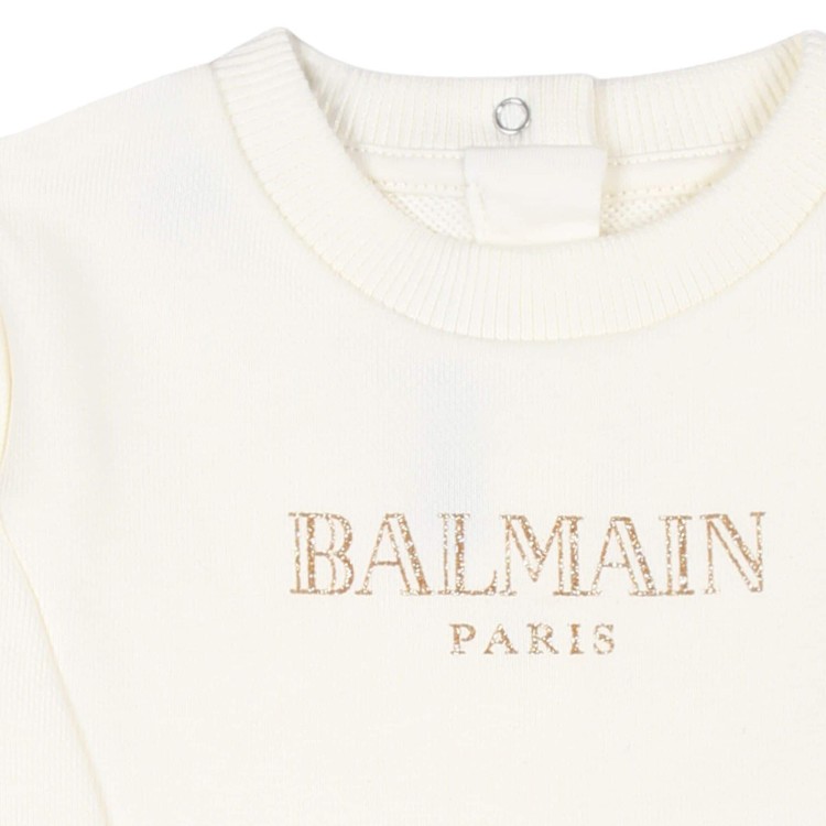 BALMAIN Abito modello felpa con ricamo