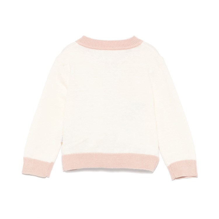 STELLA McCARTNEY Cardigan con ricamo a fiori neonata