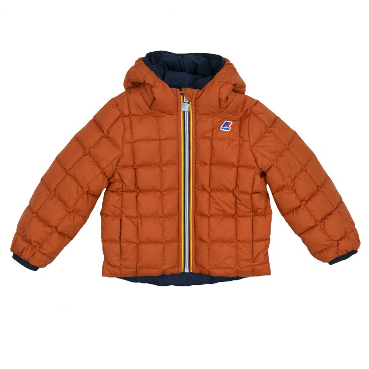 K-WAY P. JACQUES THERMO PLUS.2 DOUBL.BLUE DEPTH - ORANGE