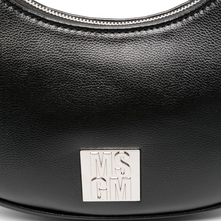 MSGM Borsa a spalla con placca logo