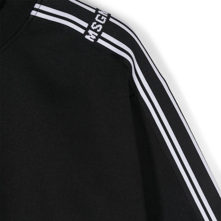 MSGM CROPPED SWEATSHIRT GIRL NERO/BLACK