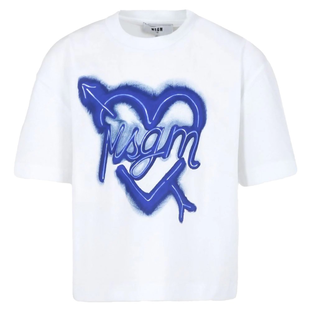 MSGM T-shirt bianca con...