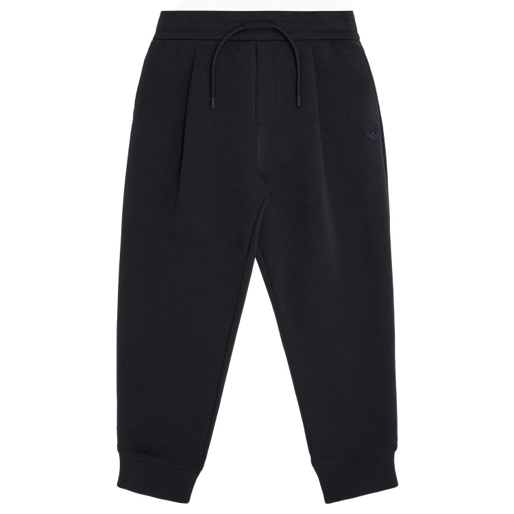 EMPORIO ARMANI Pantaloni neri jogger bambino