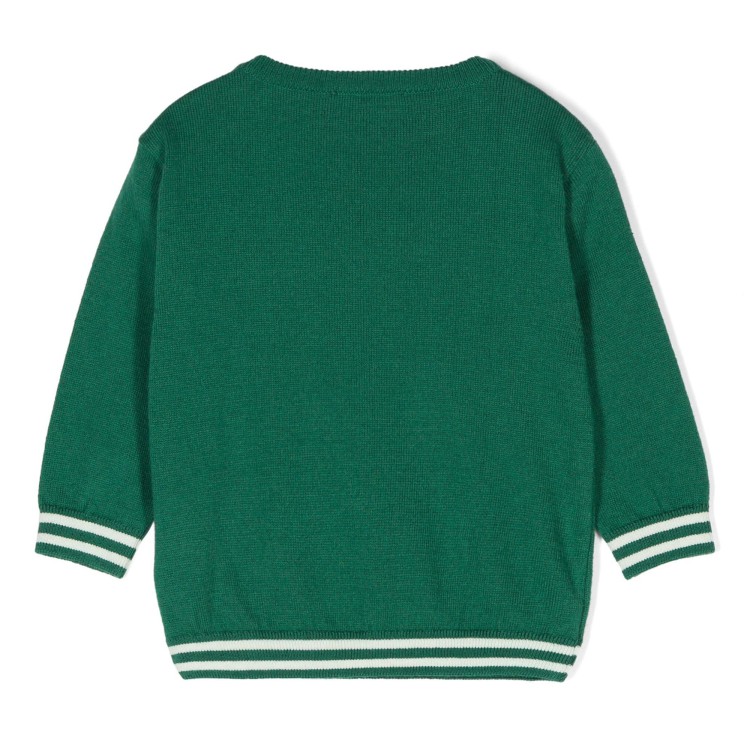 MOSCHINO Maglione verde Teddy Bear neonati