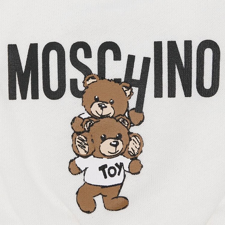 MOSCHINO Berretto bianco Teddy Bear neonati