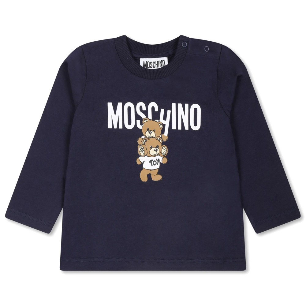 MOSCHINO T-shirt blu a...