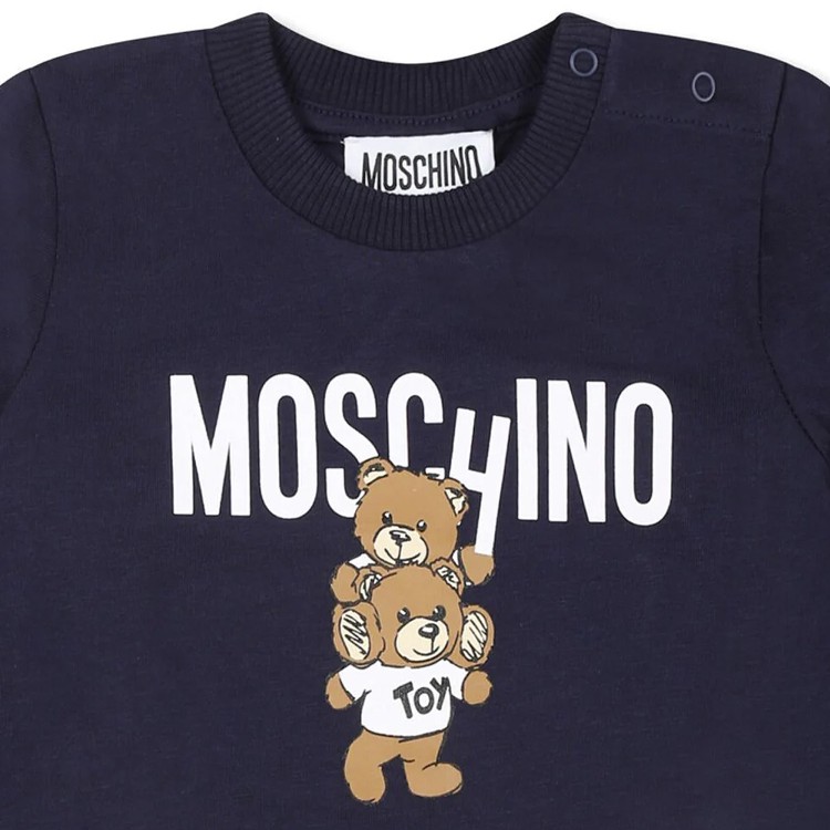 MOSCHINO BLUSA M/L.BLU NAVY