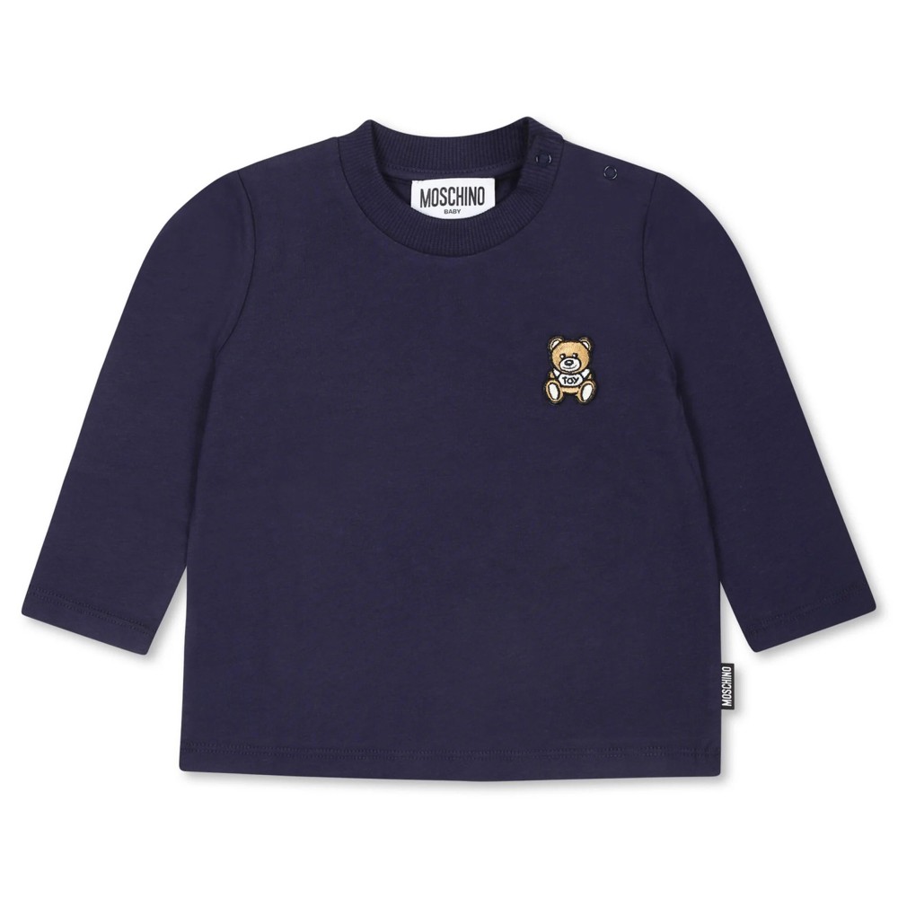 MOSCHINO BLUSA M/L.BLU NAVY