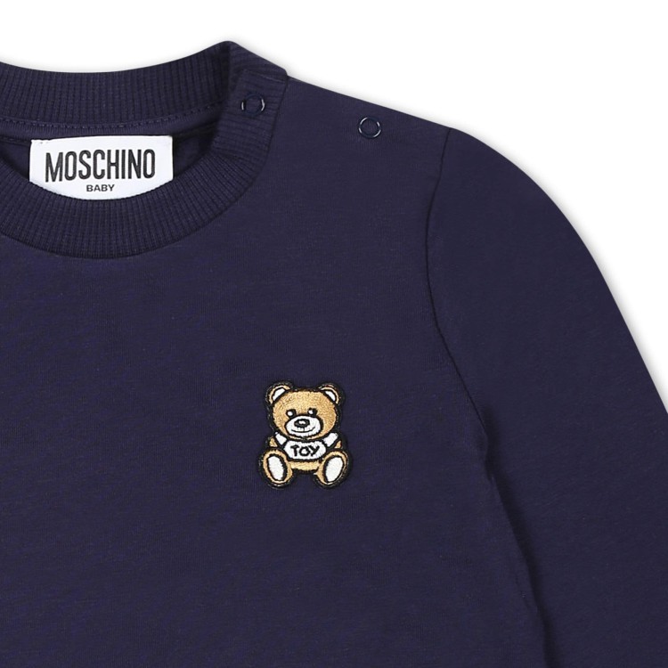 MOSCHINO BLUSA M/L.BLU NAVY