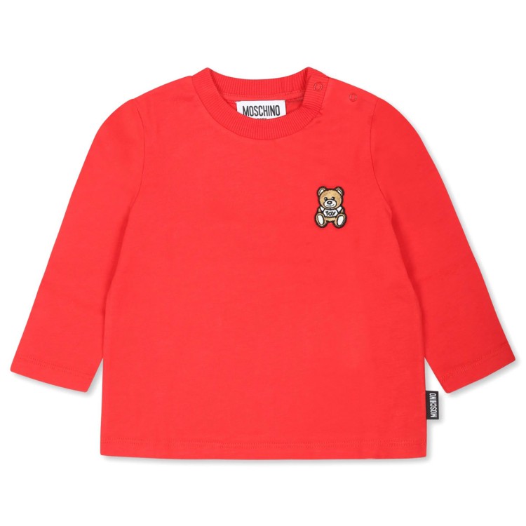 MOSCHINO BLUSA M/L.POPPY RED