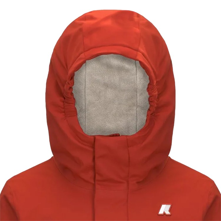 K-WAY P. JACKO TWILL MARMOTTA.RED P-GREY B