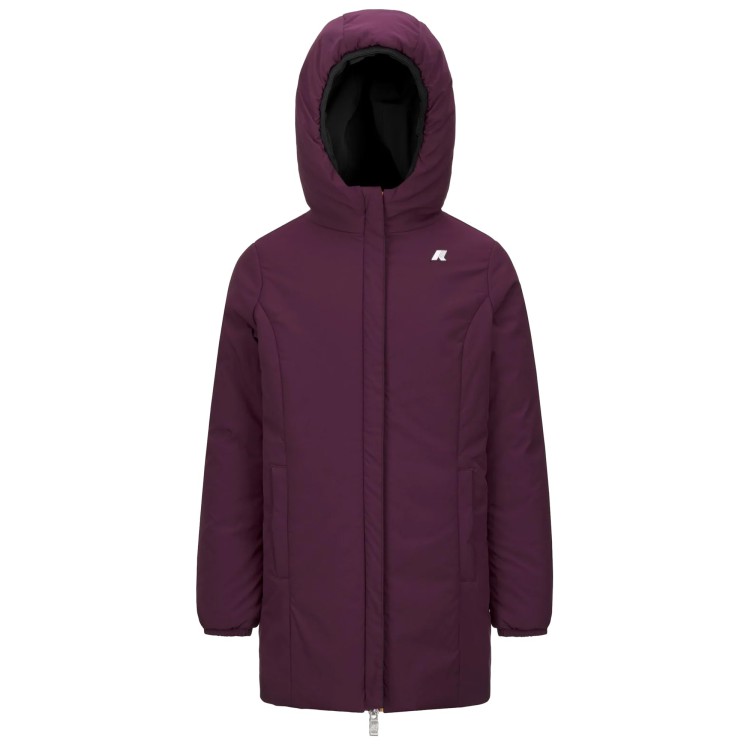 K-WAY P. DENISE ST WARM DOUBLE.Black Pure - Violet