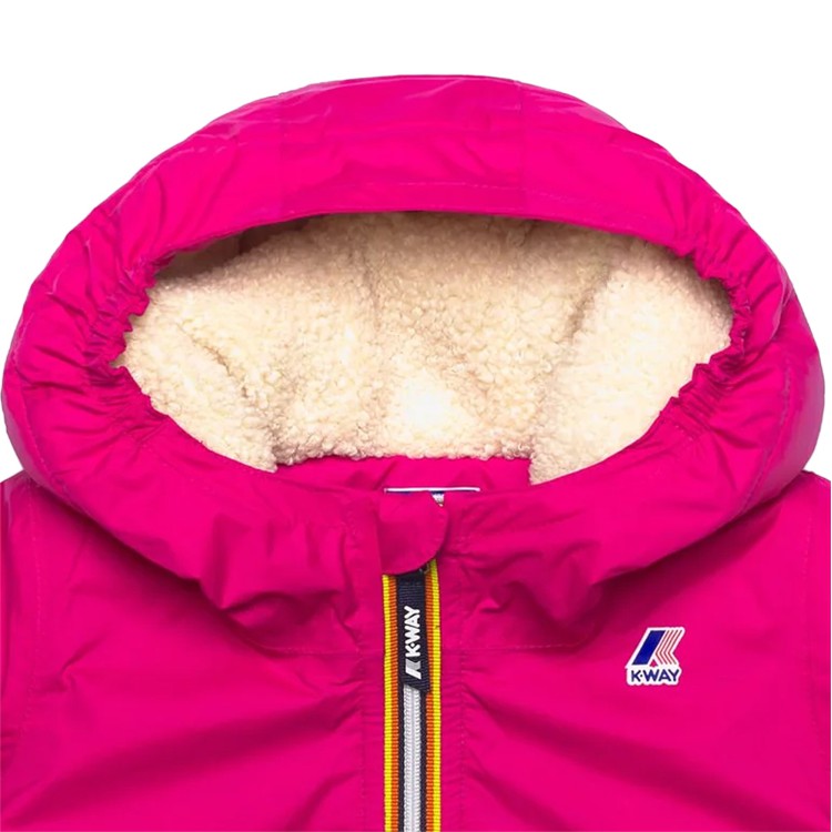 K-WAY Giacca fucsia con cappuccio neonata