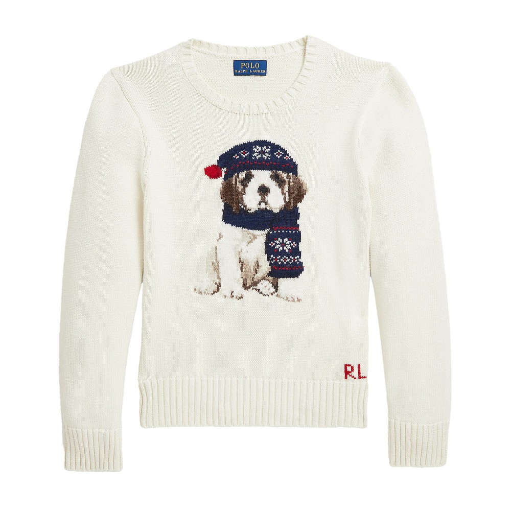 RALPH LAUREN PULLOVER.WHITE