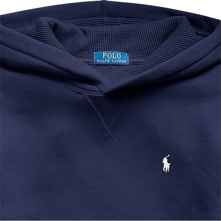 RALPH LAUREN LS PO HOOD-TOPS-KNIT.REFINED NAVY/C1730