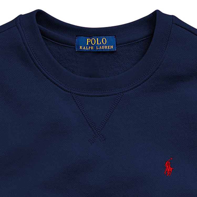 RALPH LAUREN LS CN-TOPS-KNIT.CRUISE NAVY