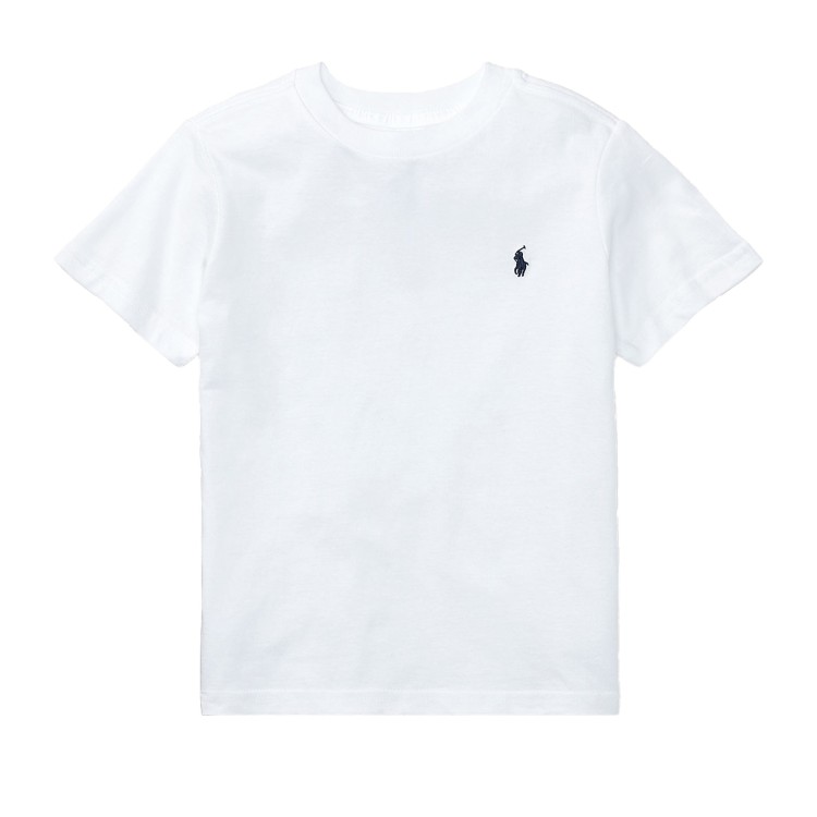 RALPH LAUREN SS CN-TOPS-T-SHIRT.WHITE