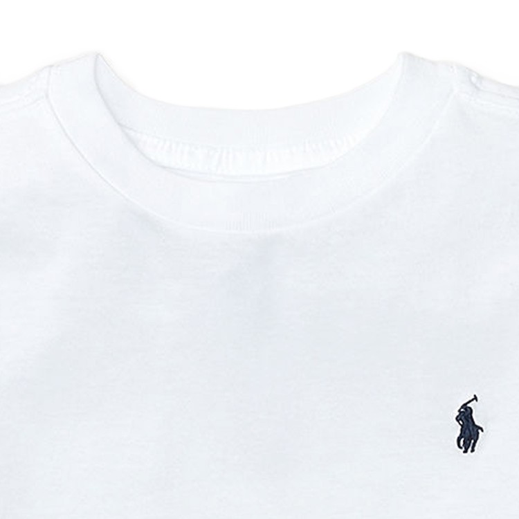 RALPH LAUREN SS CN-TOPS-T-SHIRT.WHITE