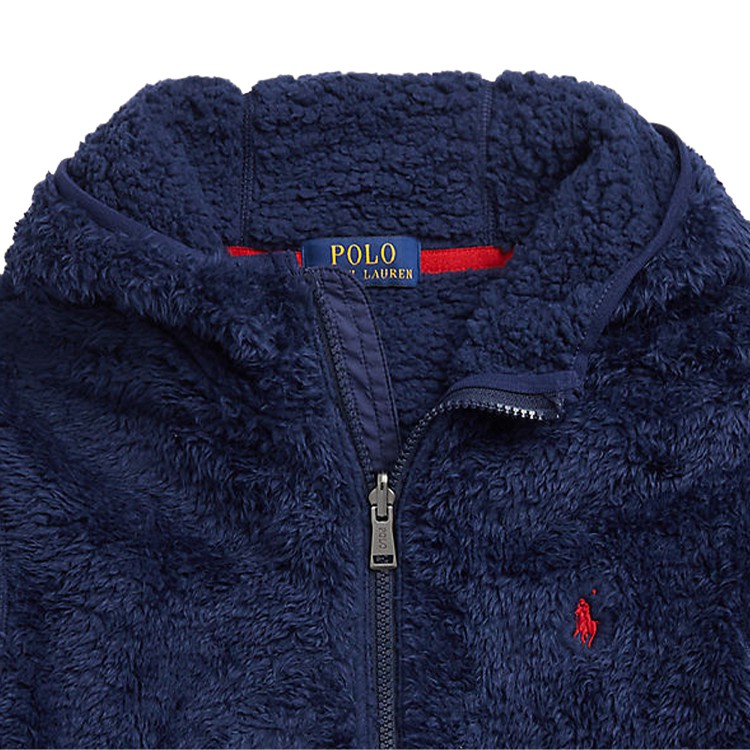 RALPH LAUREN FZ JACKET M1-KNIT SHIRTS-FULL ZIP.NEWPORT NAVY