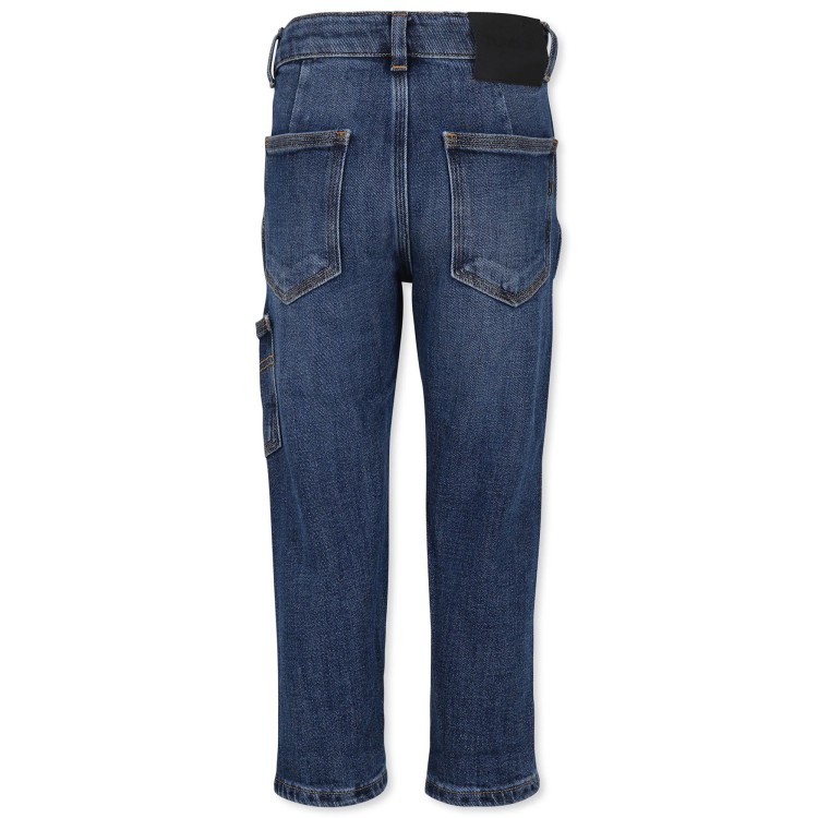 DONDUP Jeans blu con tasca bambini