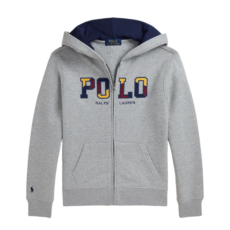 RALPH LAUREN fz hood knit shirts-sweatshirt