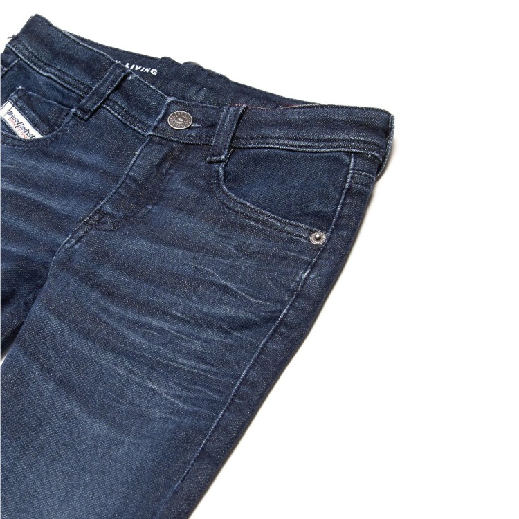 DIESEL Jeans D-Ebbey blu medio bambina