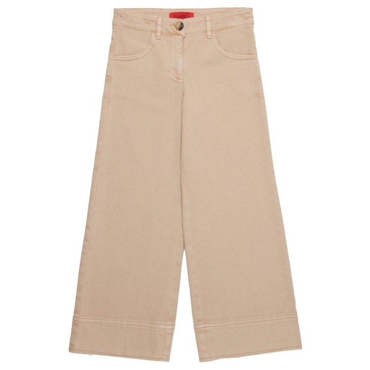 MAX&CO Pantaloni beige con applicazione bambina