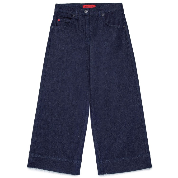 MAX&CO MAXP1F WIDE CROPPED DUOMO PANTALONI.BLUE DENIM