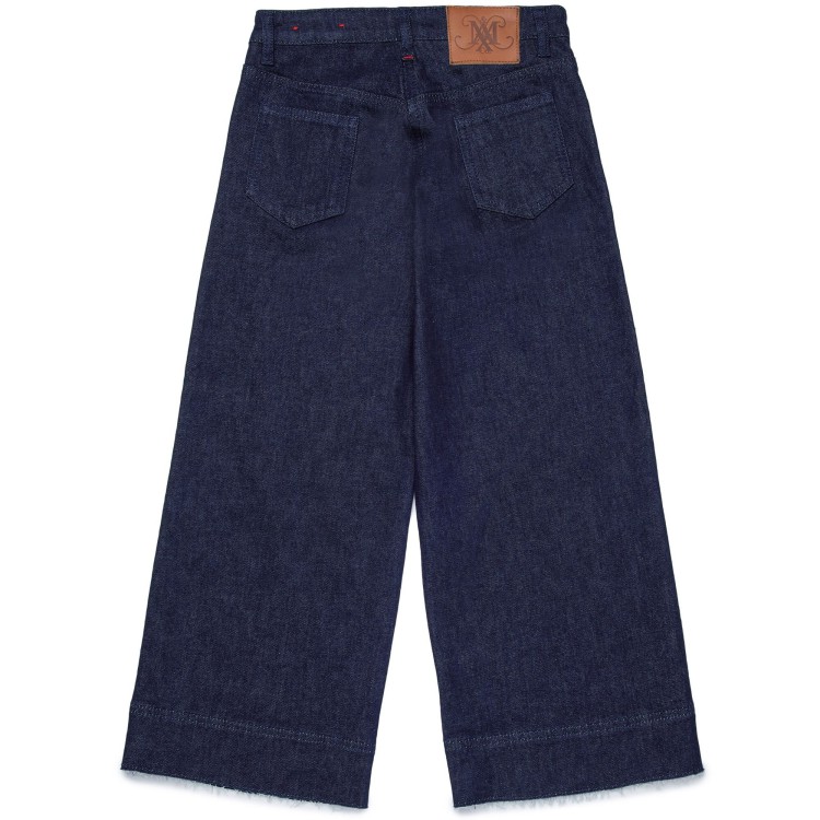 MAX&CO MAXP1F WIDE CROPPED DUOMO PANTALONI.BLUE DENIM