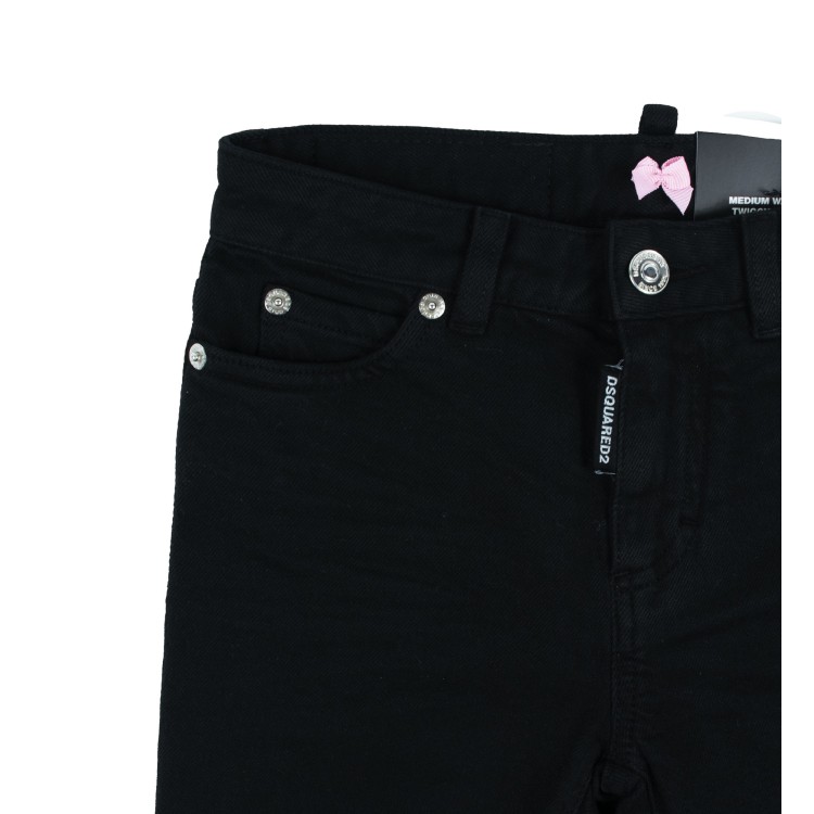 DSQUARED Pantaloni neri bambina