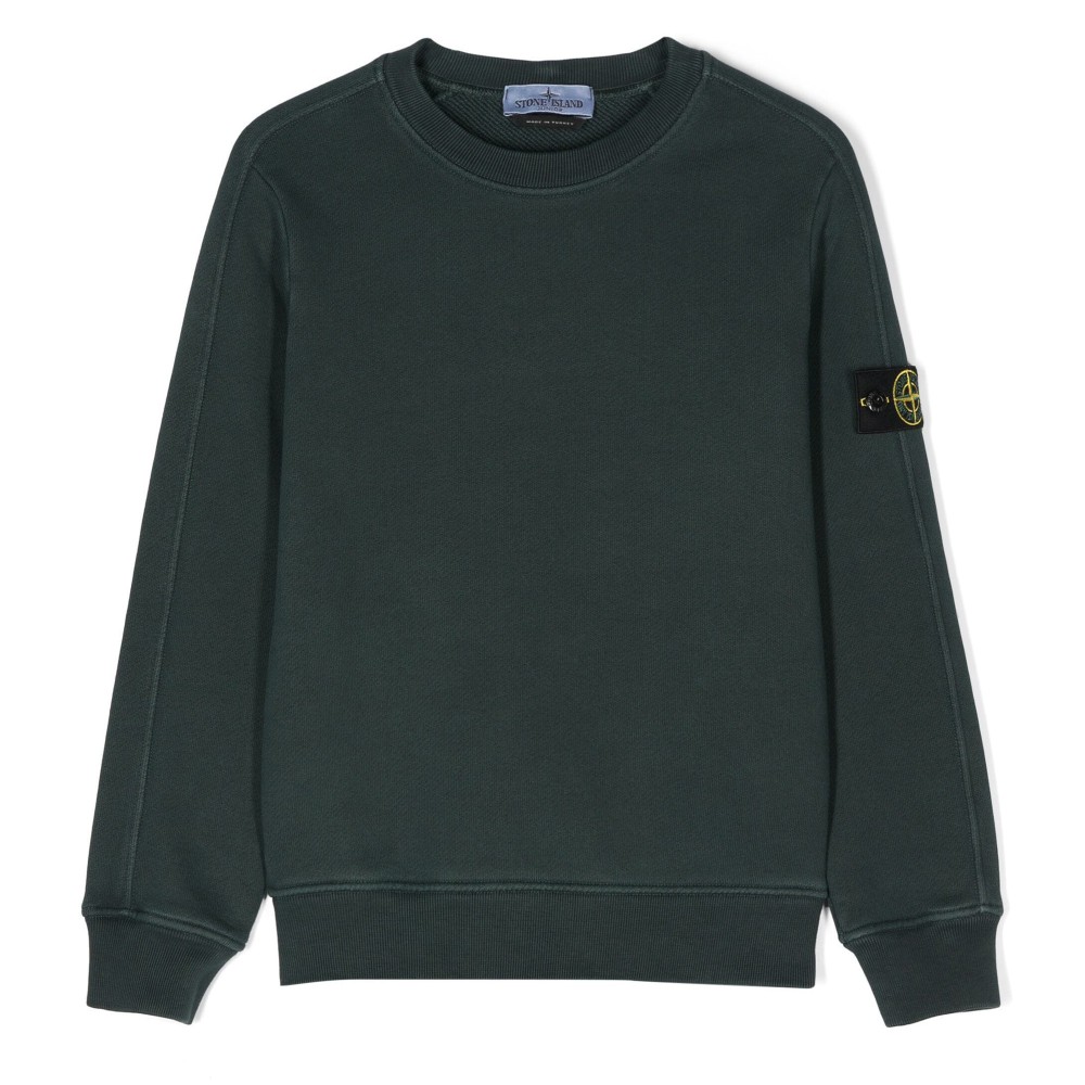 STONE ISLAND Felpa verde...