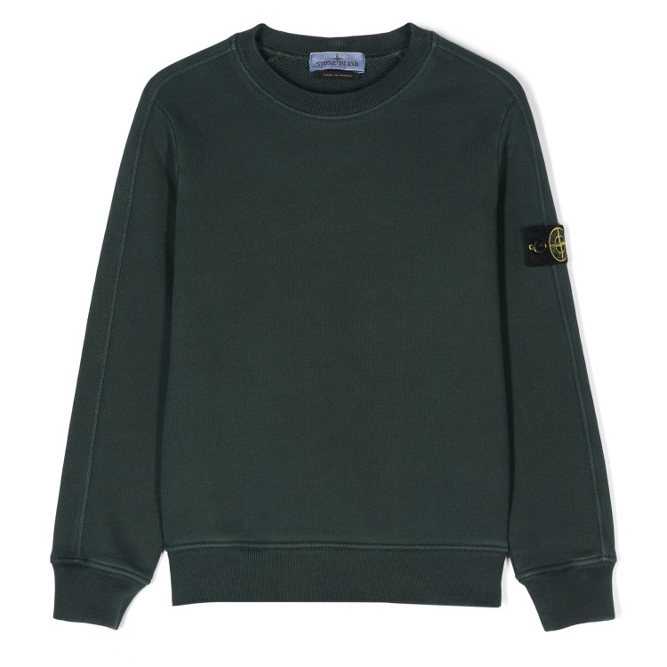 STONE ISLAND Felpa verde unisex