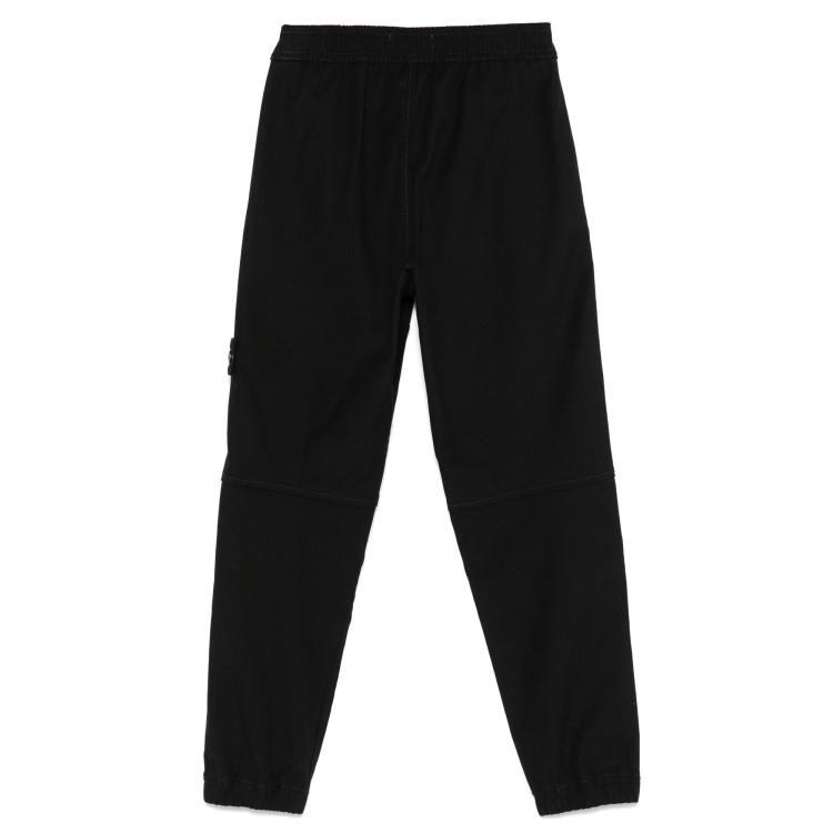 STONE ISLAND Pantaloni neri unisex